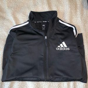 Black adidas zip up